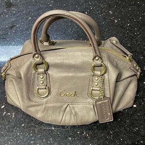 Coach Metallic Taupe Handbag